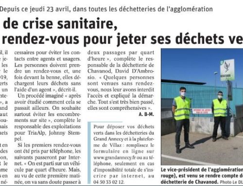 De nouveau possible de jeter les déchets verts dans les déchetteries du Grand Annecy